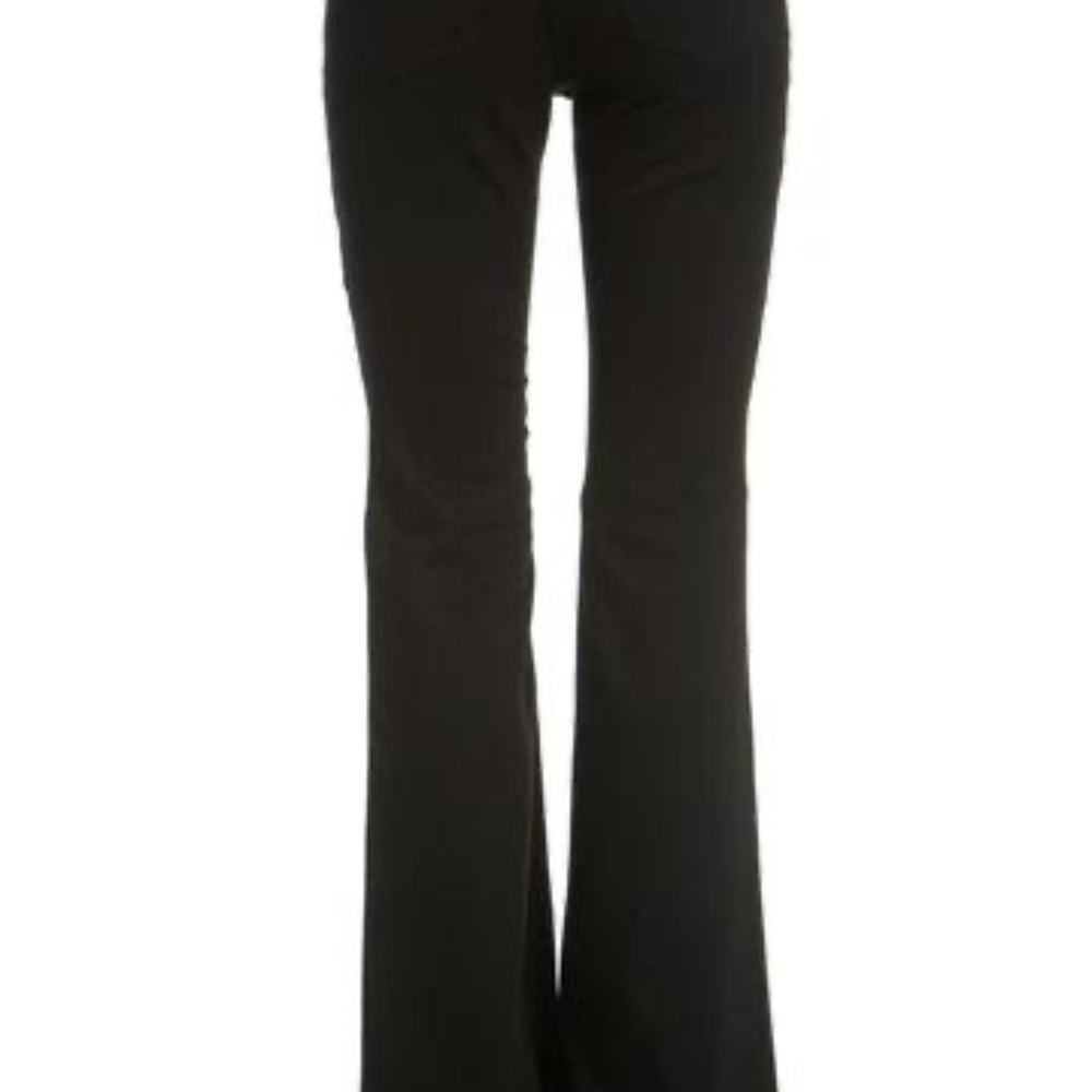 𝅺nwt!! MIDRISE BLACK  FLARE JEAN o2 DENIM - Picture 8 of 9